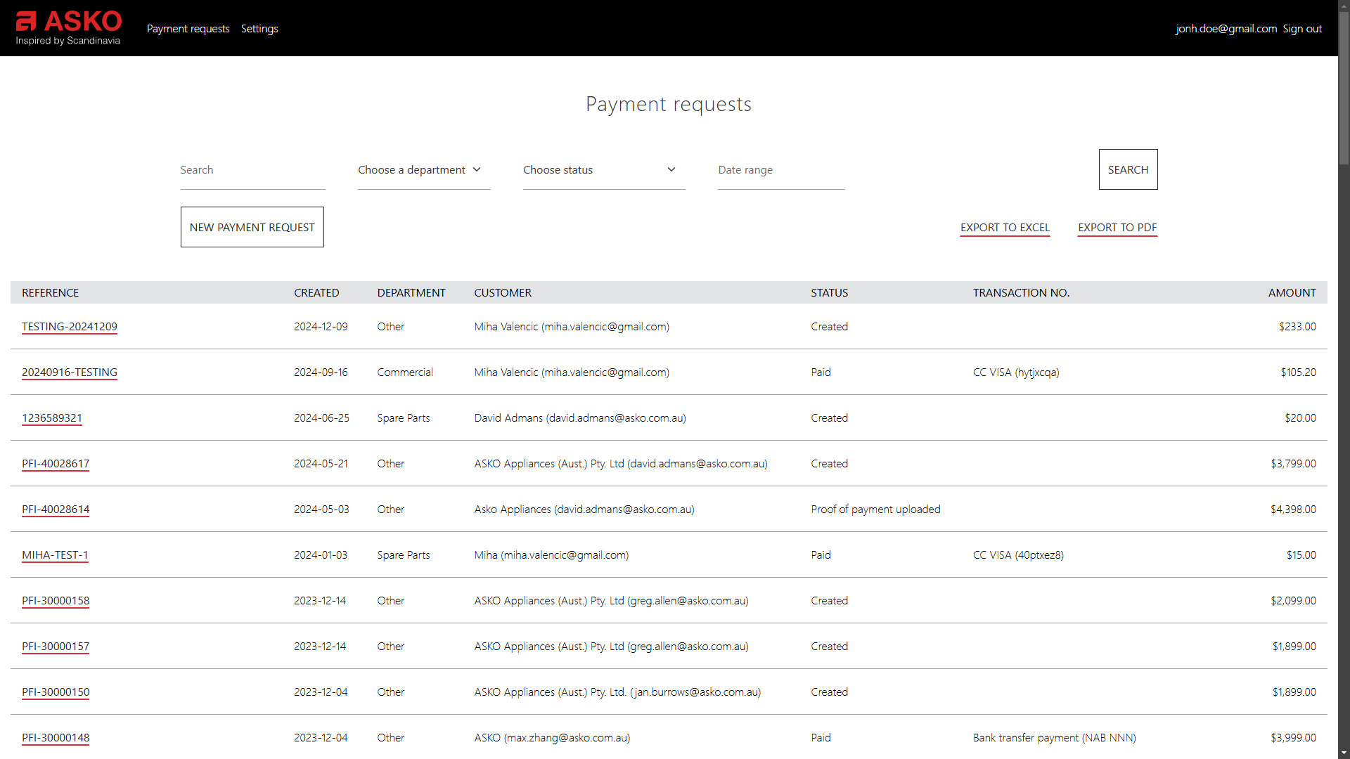 ASKO Payments